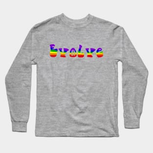 Evolve Rainbow Stripes Long Sleeve T-Shirt